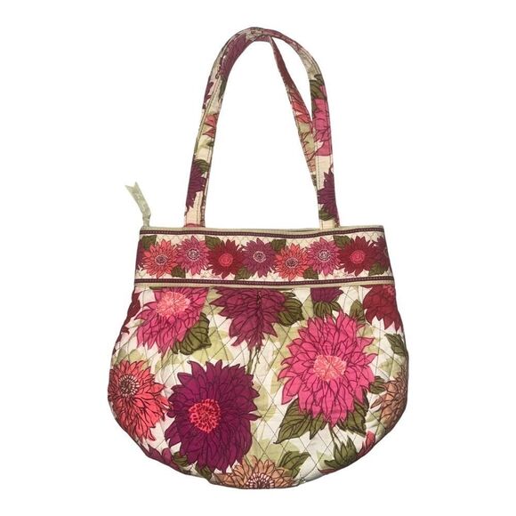 Vera Bradley Hello Dahlia Morgan Shoulder Bag Multicolor Floral Retire EUC - Picture 2 of 5
